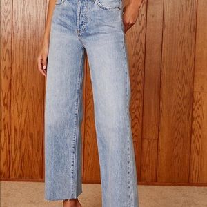 Aritzia Denim Forum Farrah High Rise Wide Leg Jean